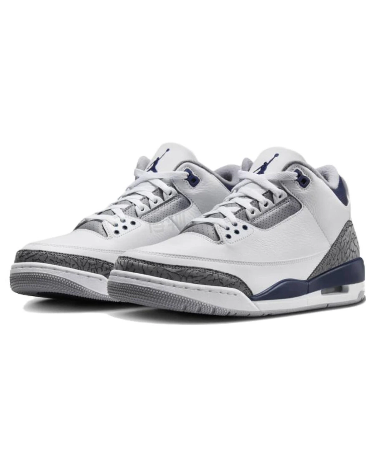 Jordan Air Jordan 3 "Midnight Navy" мужские баскетбольные кроссовки из кожи картинка