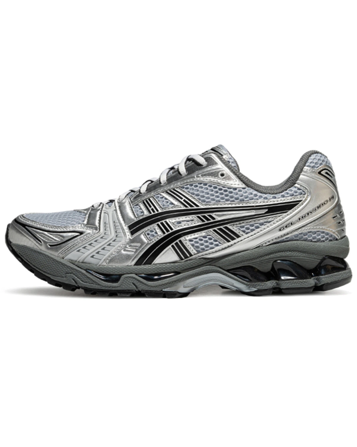 Asics Gel-Kayano 14 унисекс кроссовки серебристо-чёрные картинка