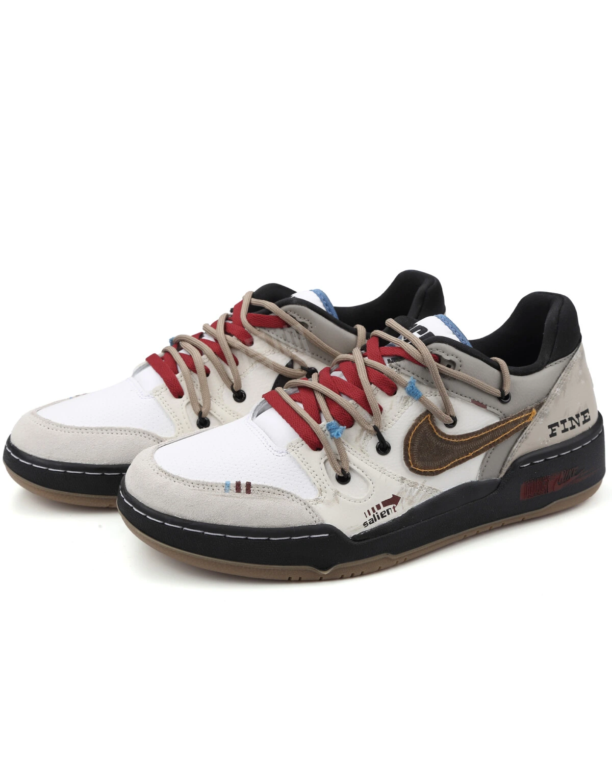 Nike Full Force мужские кроссовки черно-коричневые с антискользящей подошвой картинка