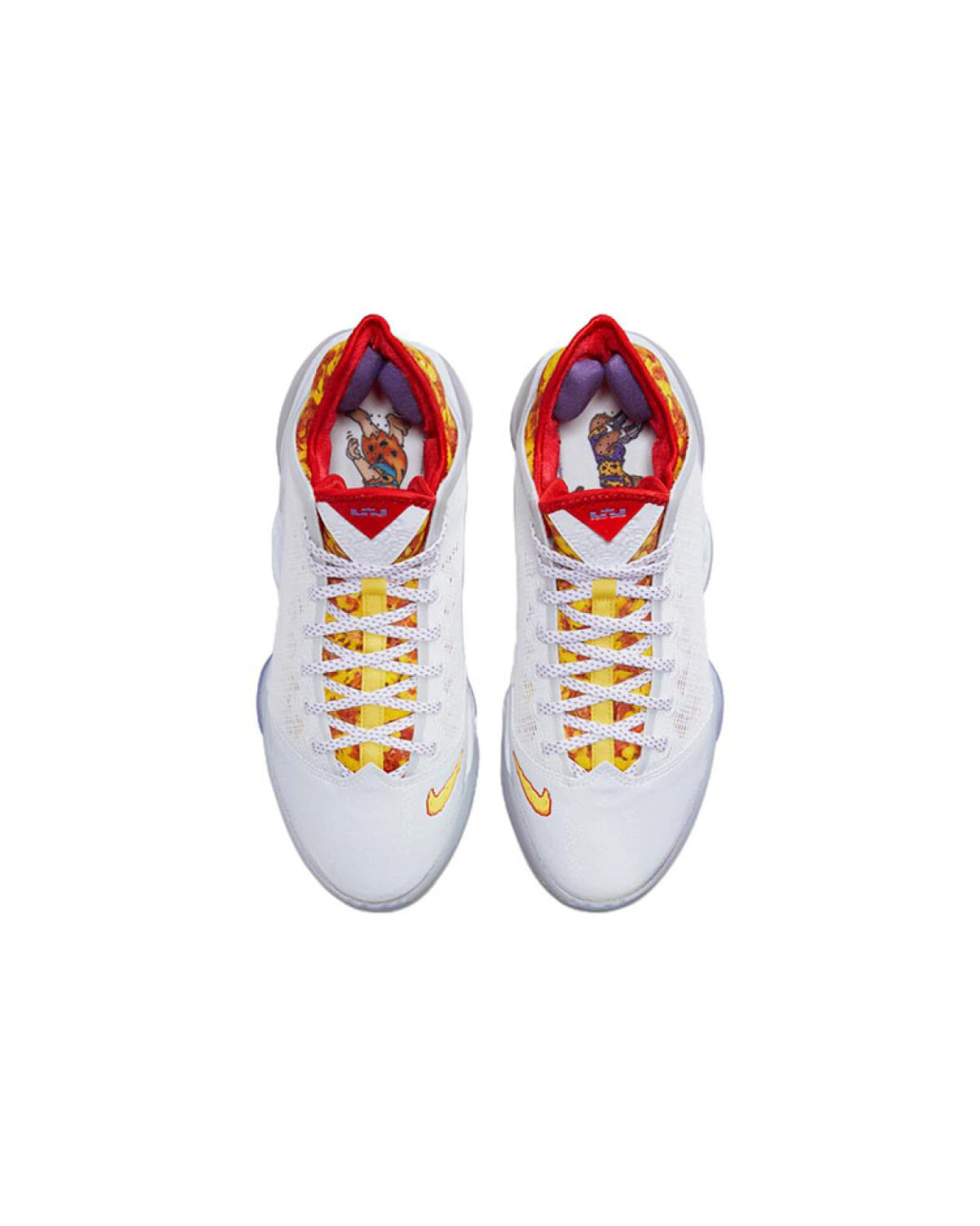 Nike Lebron 19 Low EP мужские баскетбольные кроссовки белые с красными вставками картинка