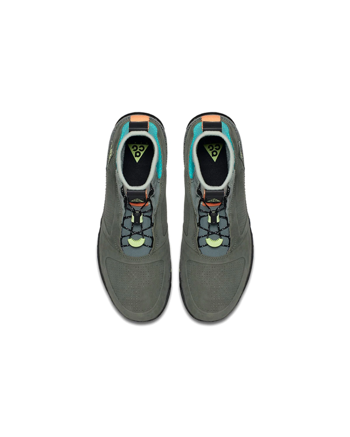 Nike ACG Ruckel Ridge мужские и женские высокие кроссовки для активного отдыха черно-зеленые картинка