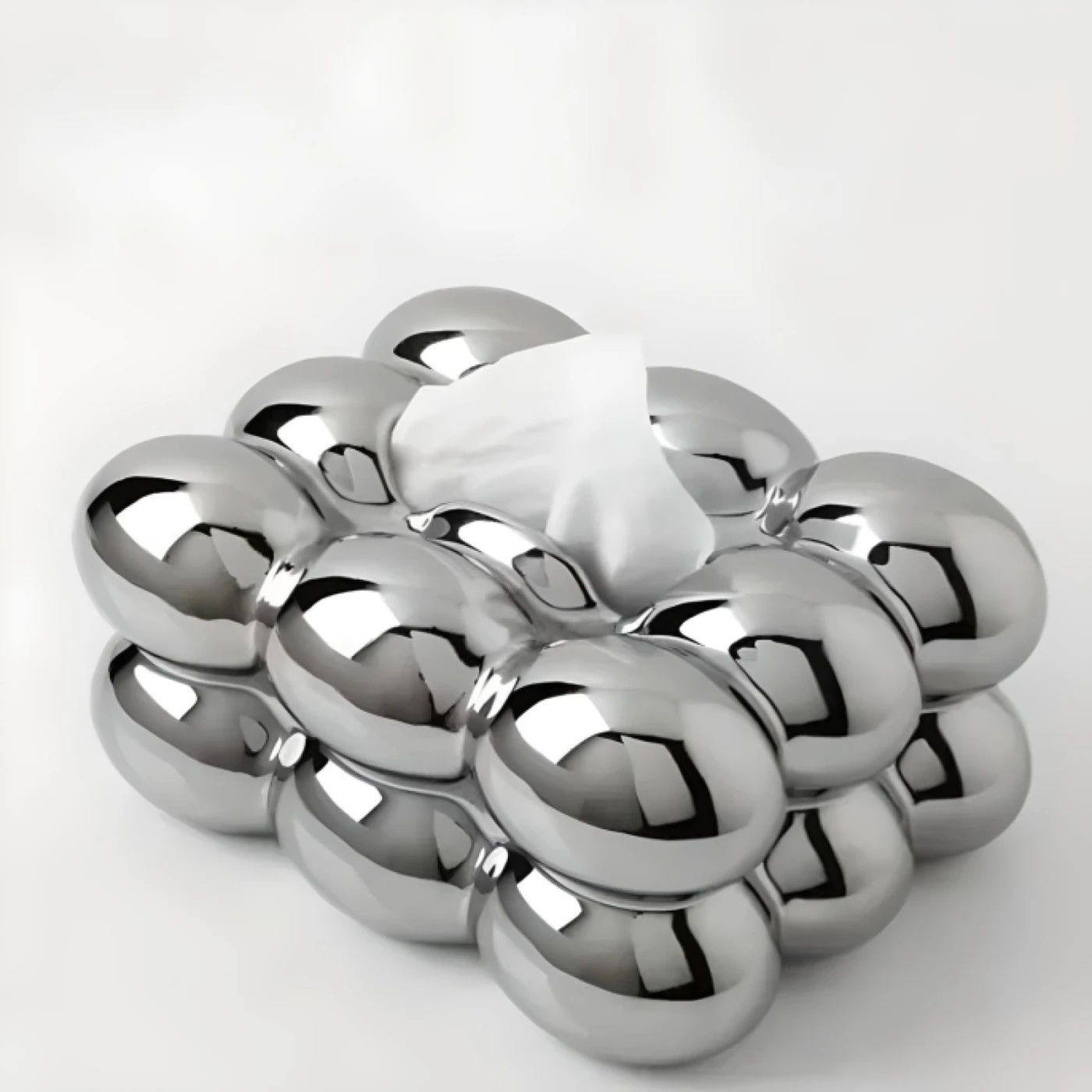 Глянцевая салфетница в форме облака (Серебро) картинка