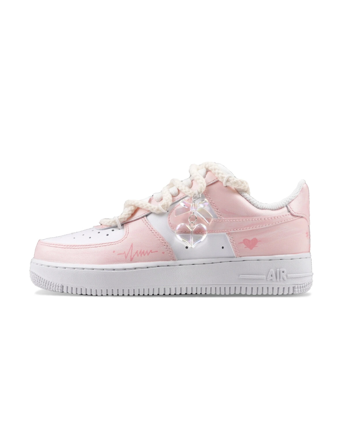 Nike Air Force 1 женские кроссовки нескользящие розовые картинка