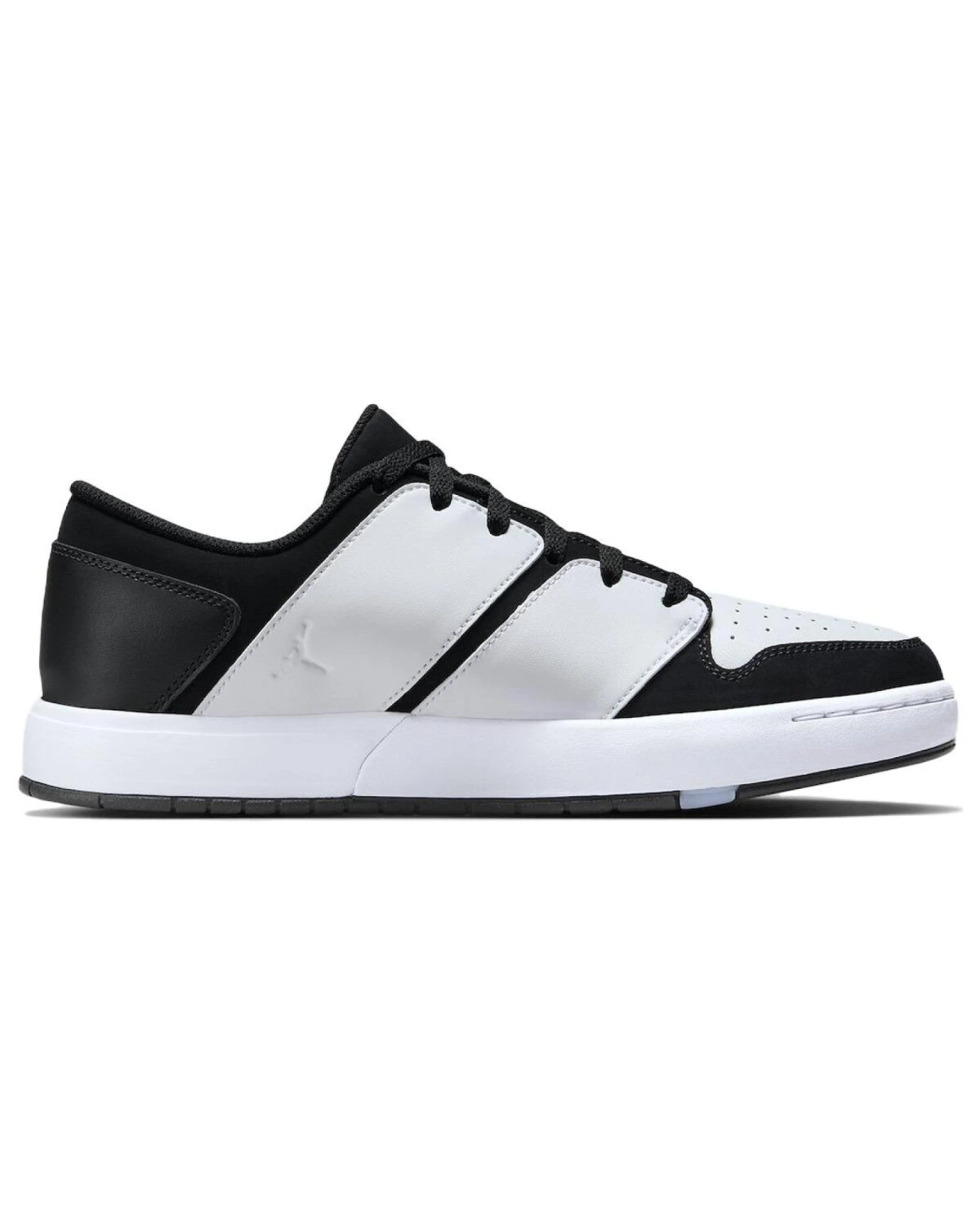 Jordan Nu Retro 1 мужские кроссовки черно-белые кожаные картинка