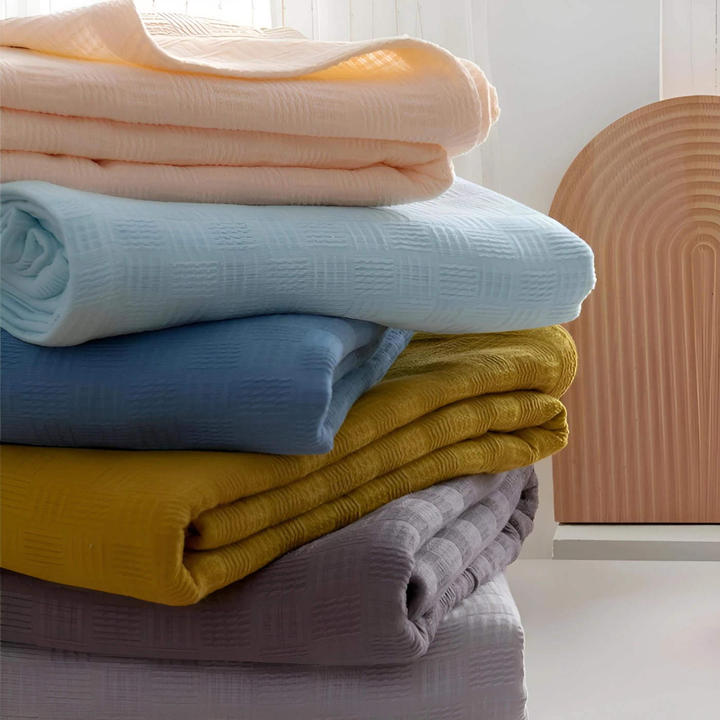 Тонкое одеяло из чистого хлопка картинка