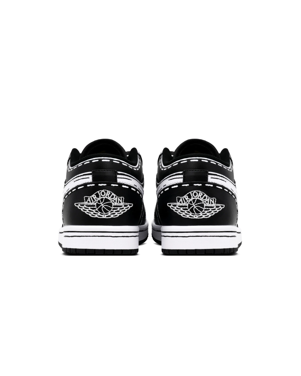 Jordan Air Jordan 1 Low "Orca" unisex кроссовки черные ретро баскетбольные картинка