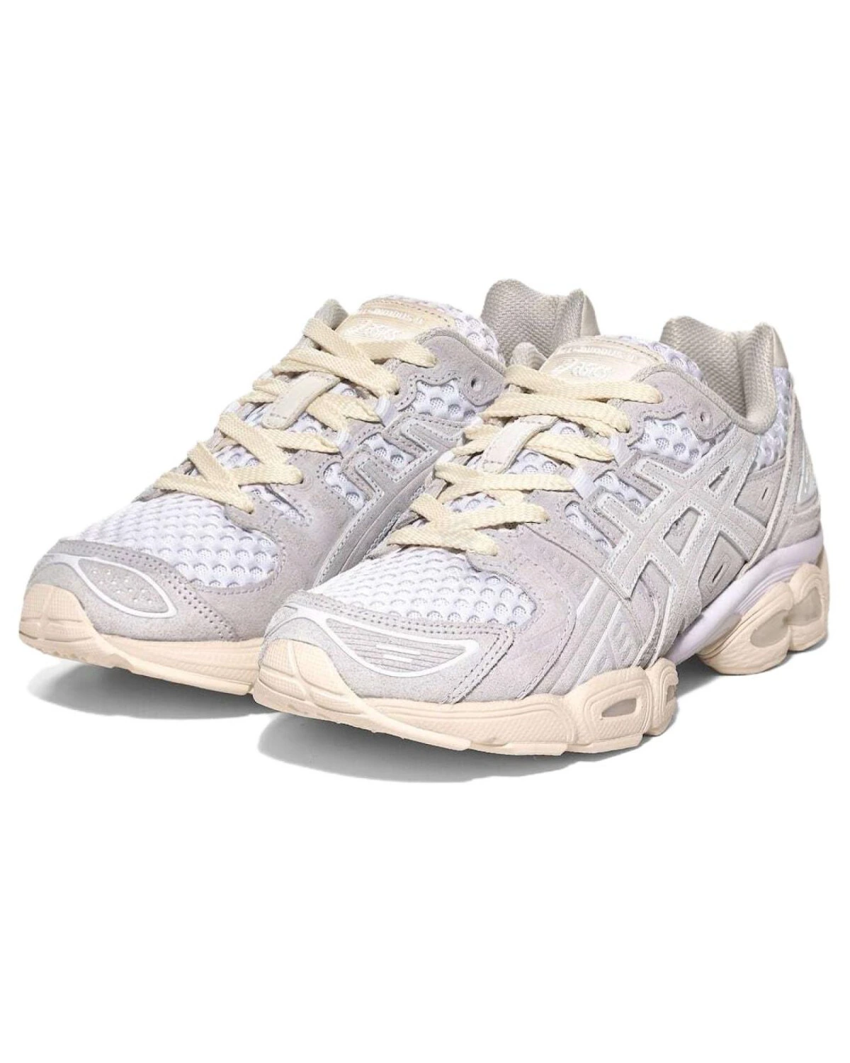 Asics GEL-Nimbus 9 унисекс кроссовки кожаные серые картинка