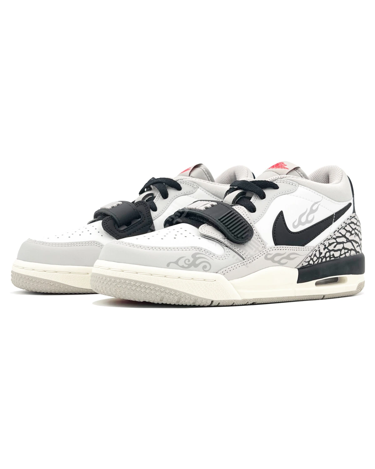 Jordan Legacy 312 женские кроссовки бело-серые с амортизацией и износостойкостью картинка