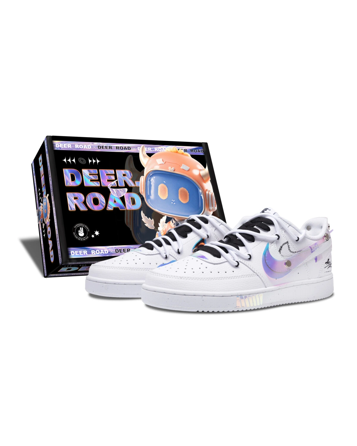 Nike Court Vision 1 Chameleon S-BOX мужские кроссовки белые картинка