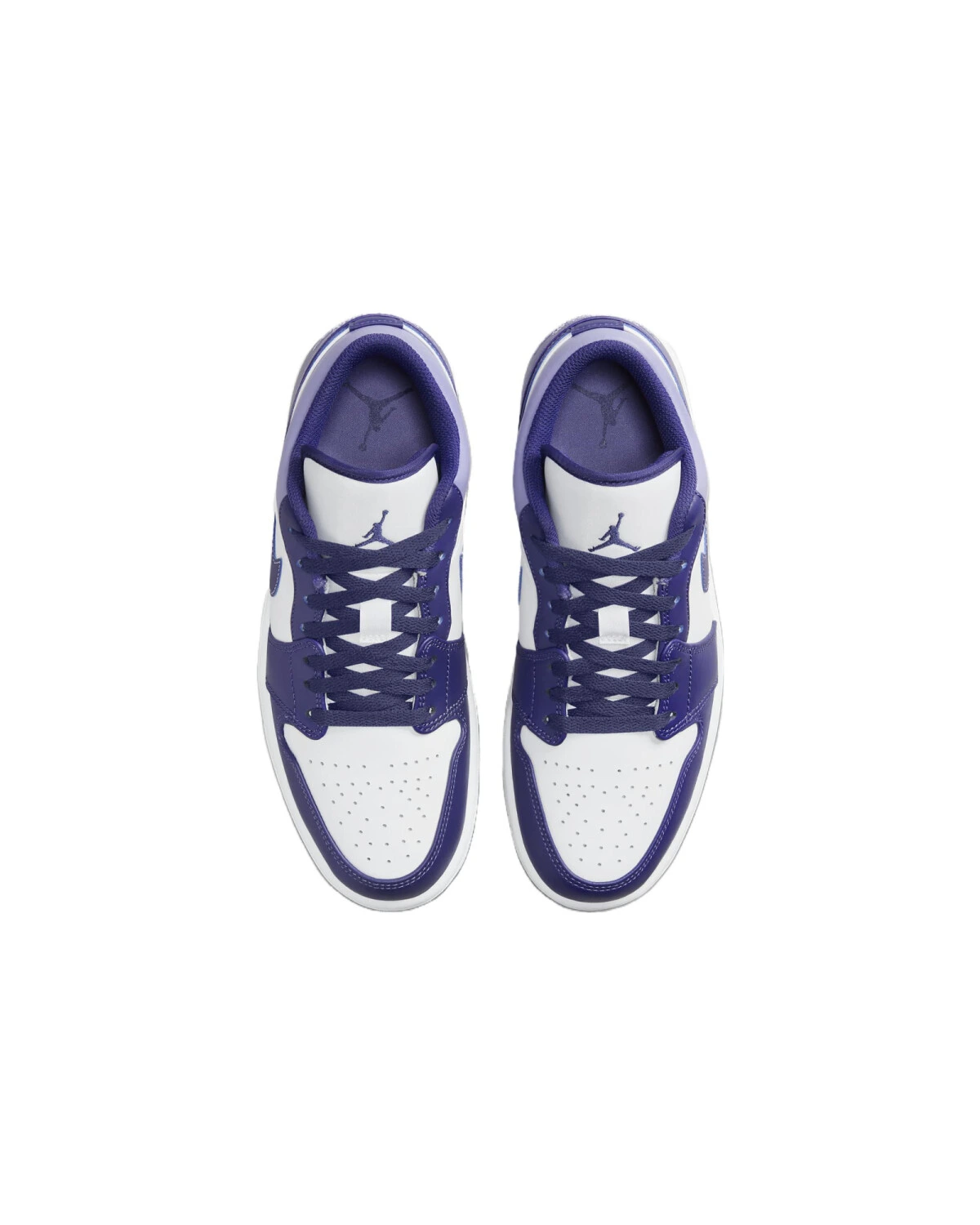 Jordan Air Jordan 1 Low Top унисекс кроссовки кожаные фиолетово-белые картинка