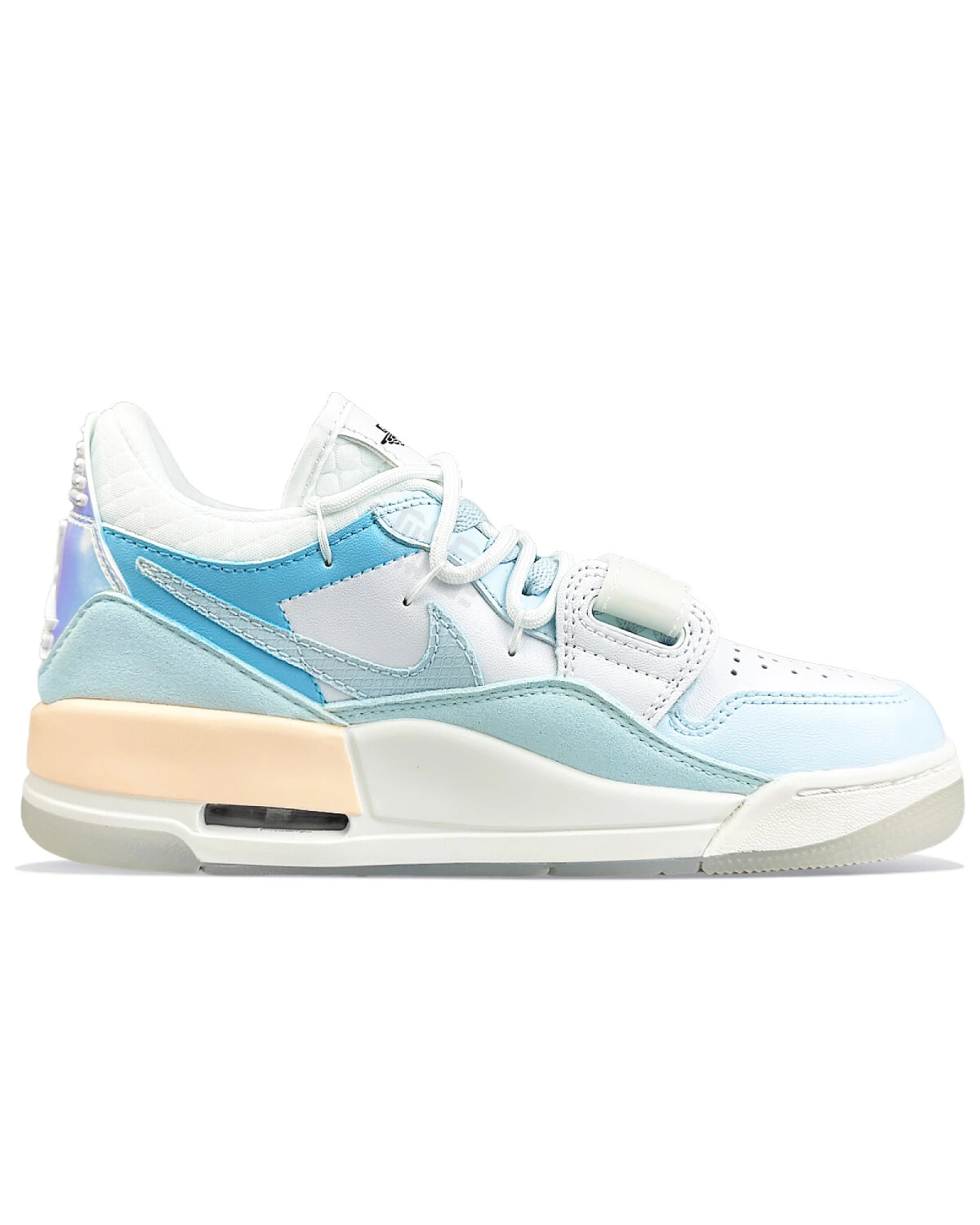 Jordan Legacy 312 WMNS CNY BNK мужские и женские кроссовки розово-голубо-белые картинка