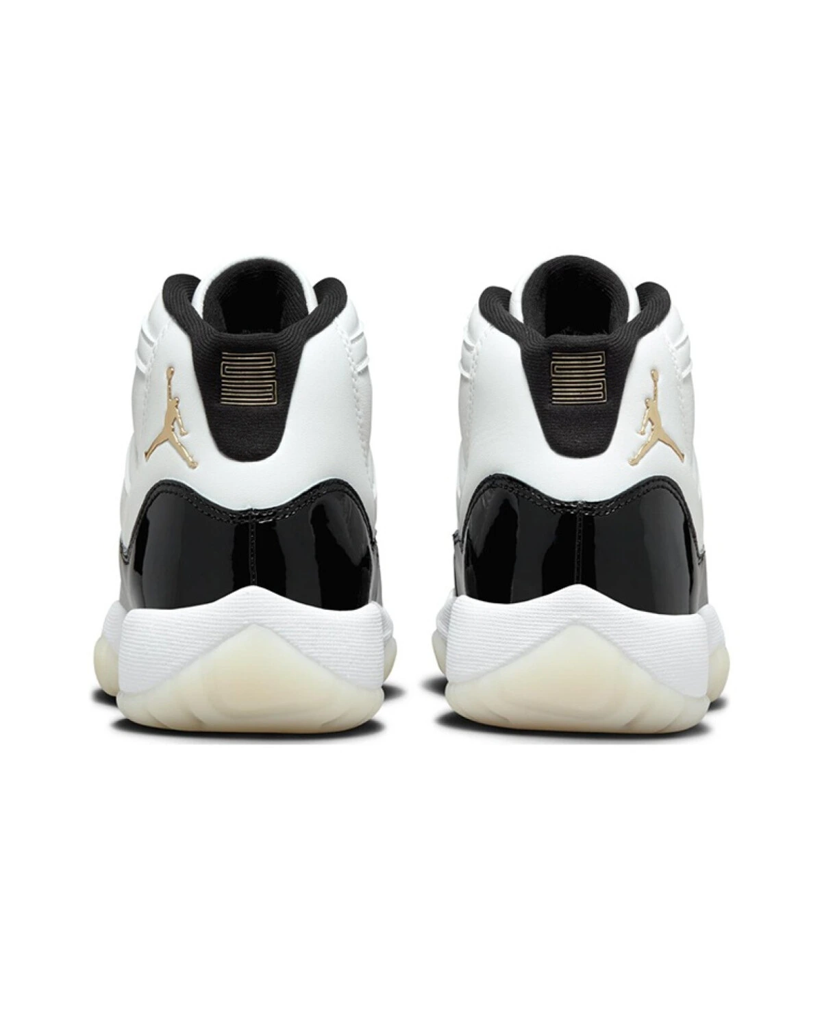 Jordan Air Jordan 11 детские кроссовки бело-черные мид-топ картинка