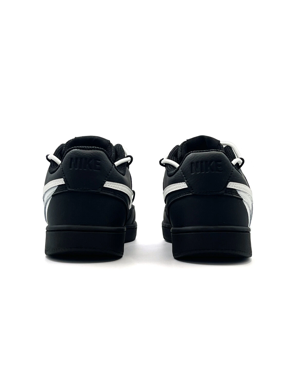 Nike Court Vision Low унисекс кроссовки черно-белые износостойкие картинка