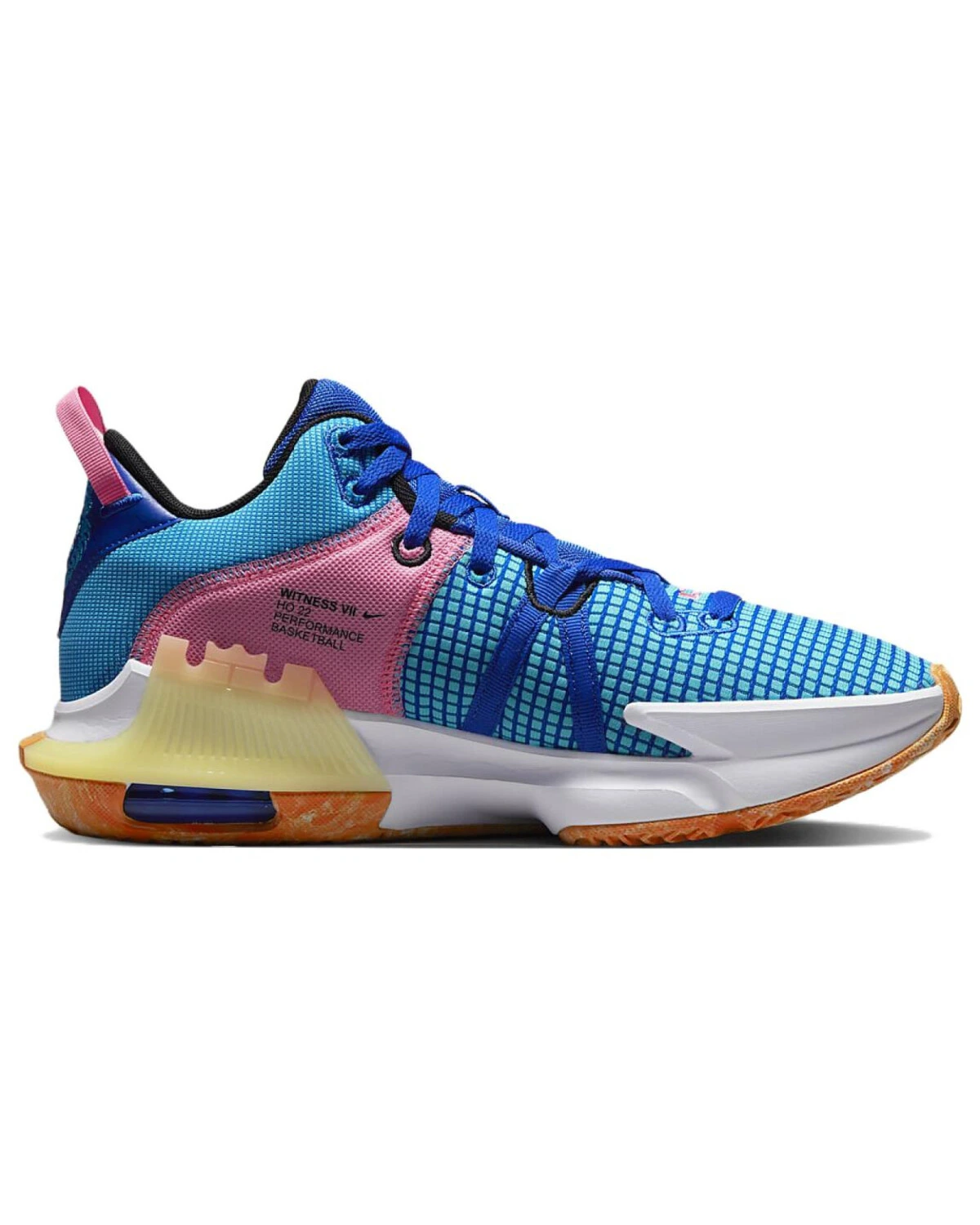 Nike Witness 7 MID унисекс кроссовки баскетбольные голубые с амортизацией картинка