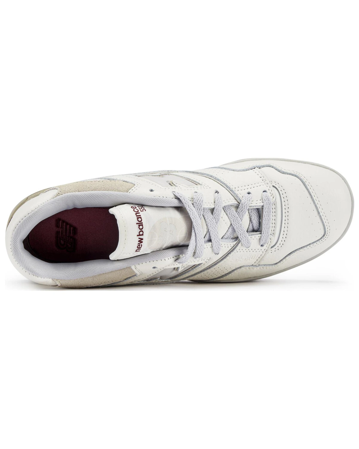 New Balance 550 унисекс кроссовки кожаные белые картинка