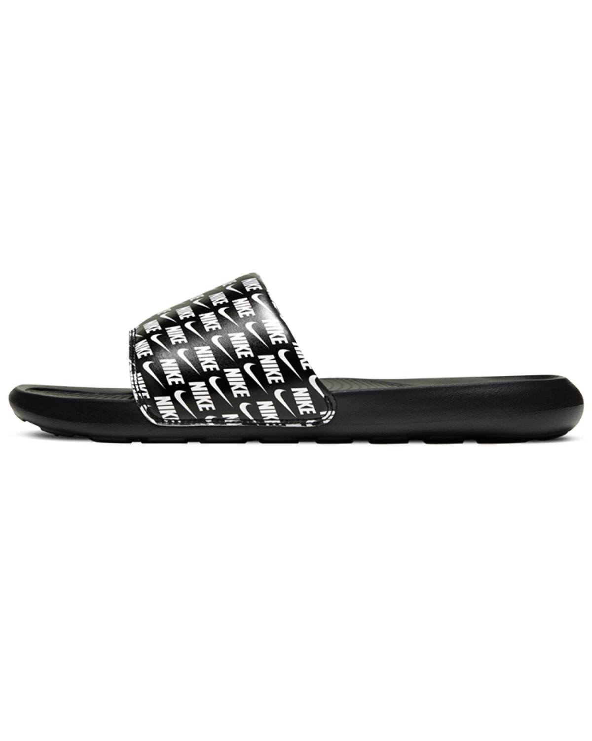 Nike VICTORI ONE SLIDE унисекс слайдеры чёрные с принтом логотипа картинка