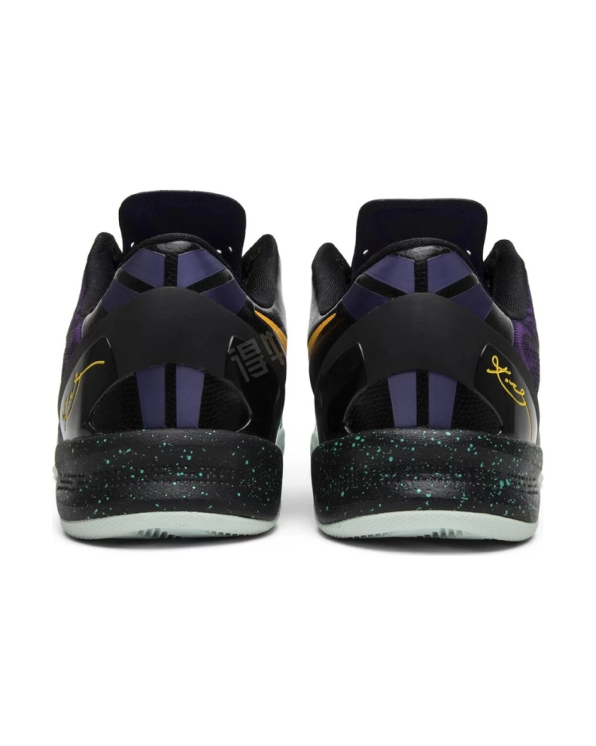 Nike Kobe 8 Easter мужские спортивные кроссовки зелено-фиолетовые легкие противоскользящие картинка