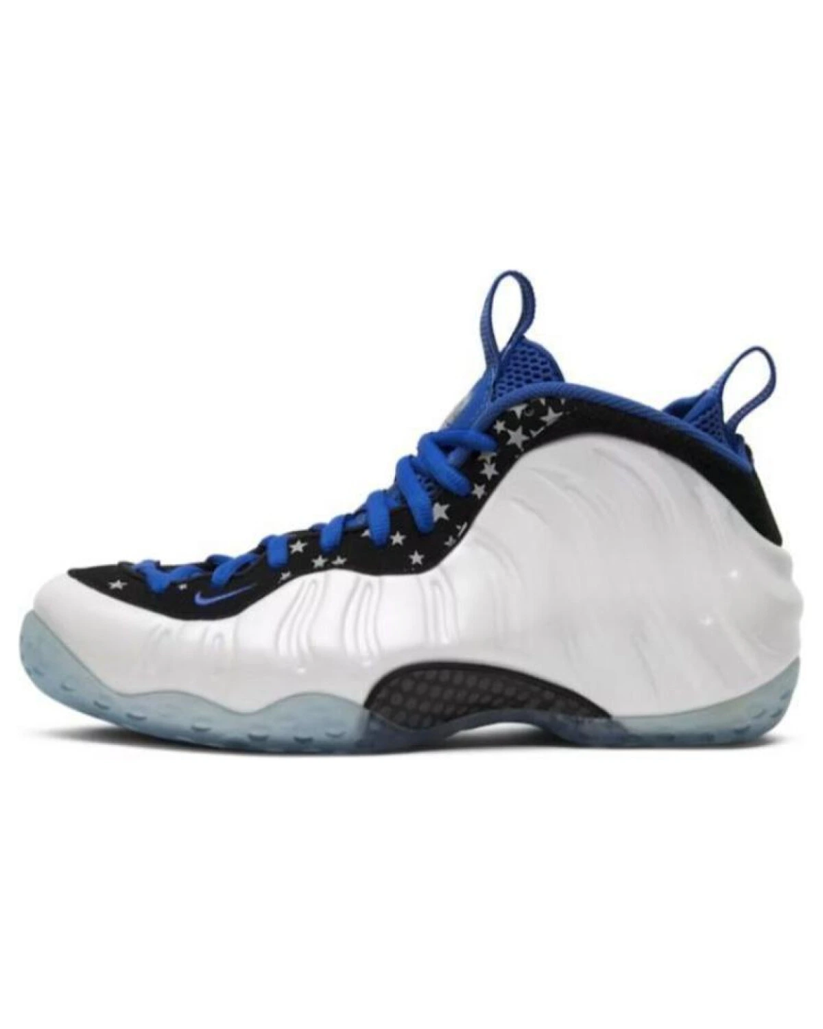 Nike Foamposite One Shooting Stars мужские спортивные кроссовки бело-синие картинка