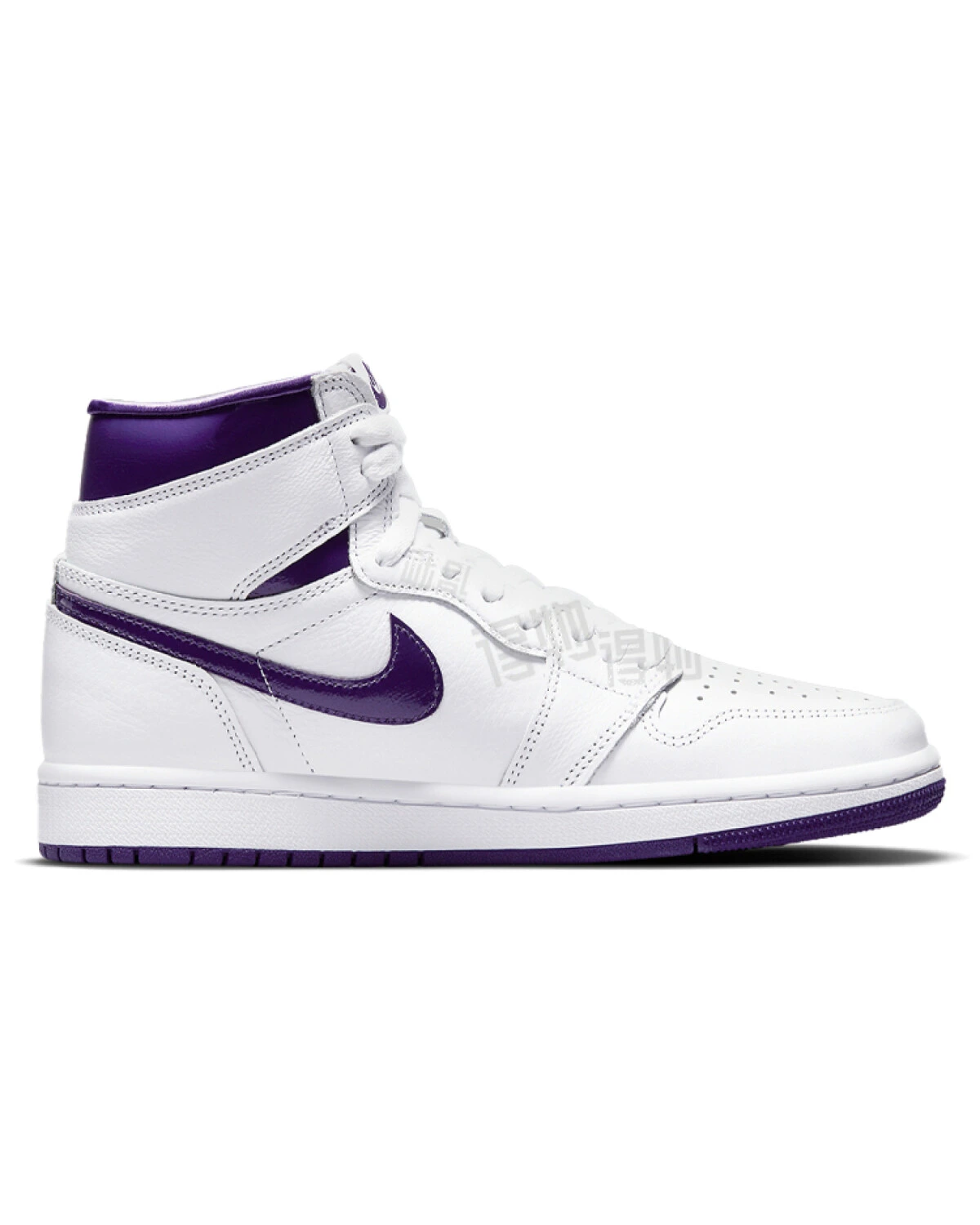 Jordan Air Jordan 1 High OG 'Court Purple' женские кроссовки бело-фиолетовые картинка