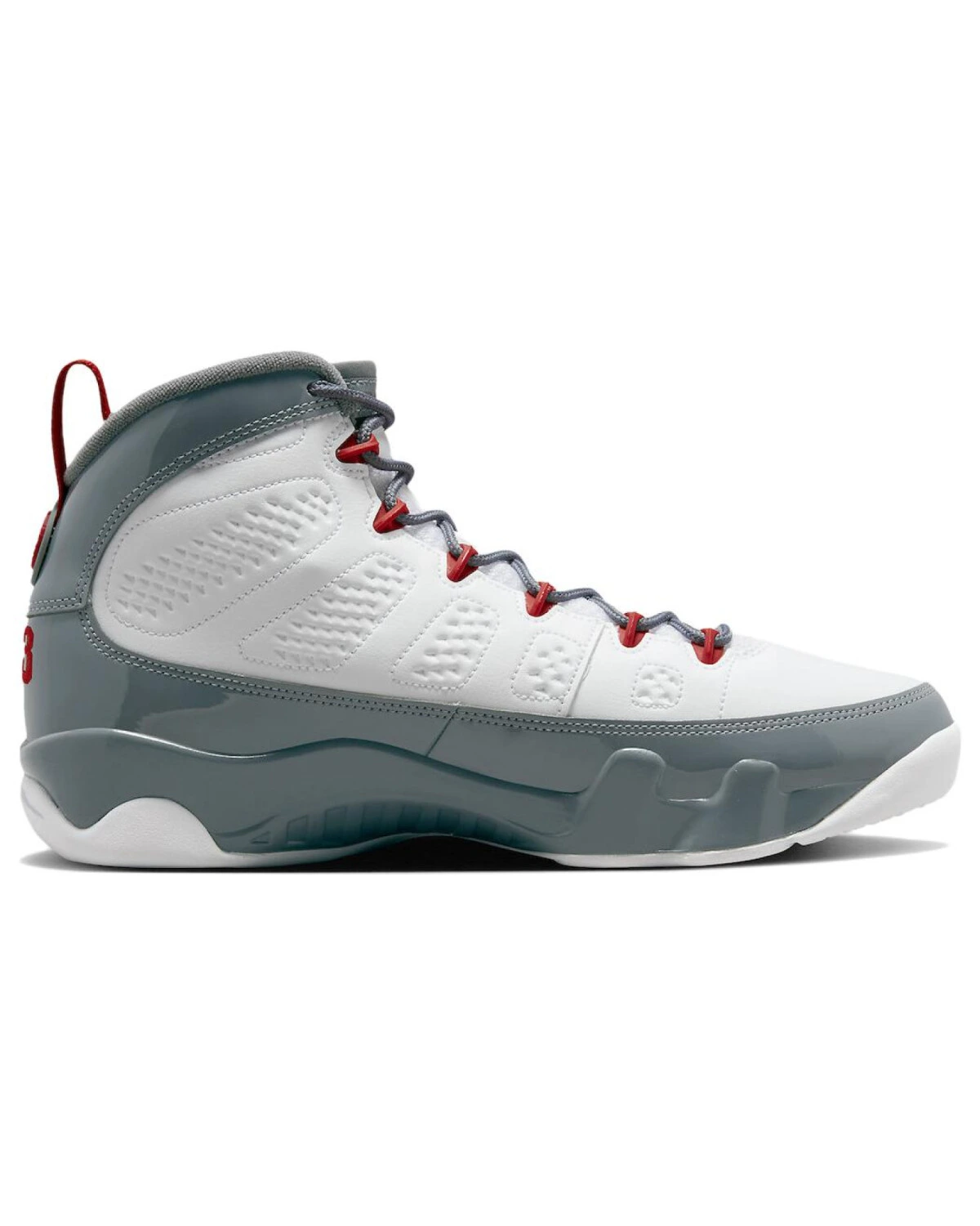 Jordan Air Jordan 9 унисекс кроссовки высокие бело-серые картинка