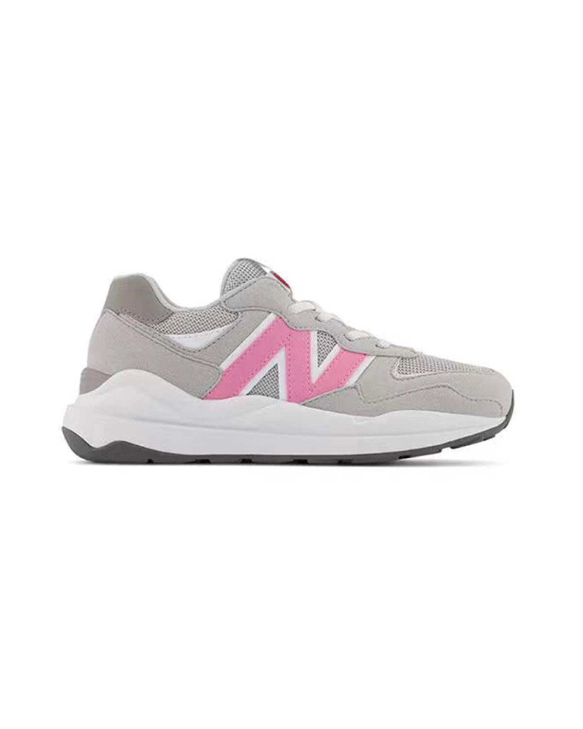 New Balance 5740 детские кроссовки серо-розовые с амортизацией и износостойкостью картинка