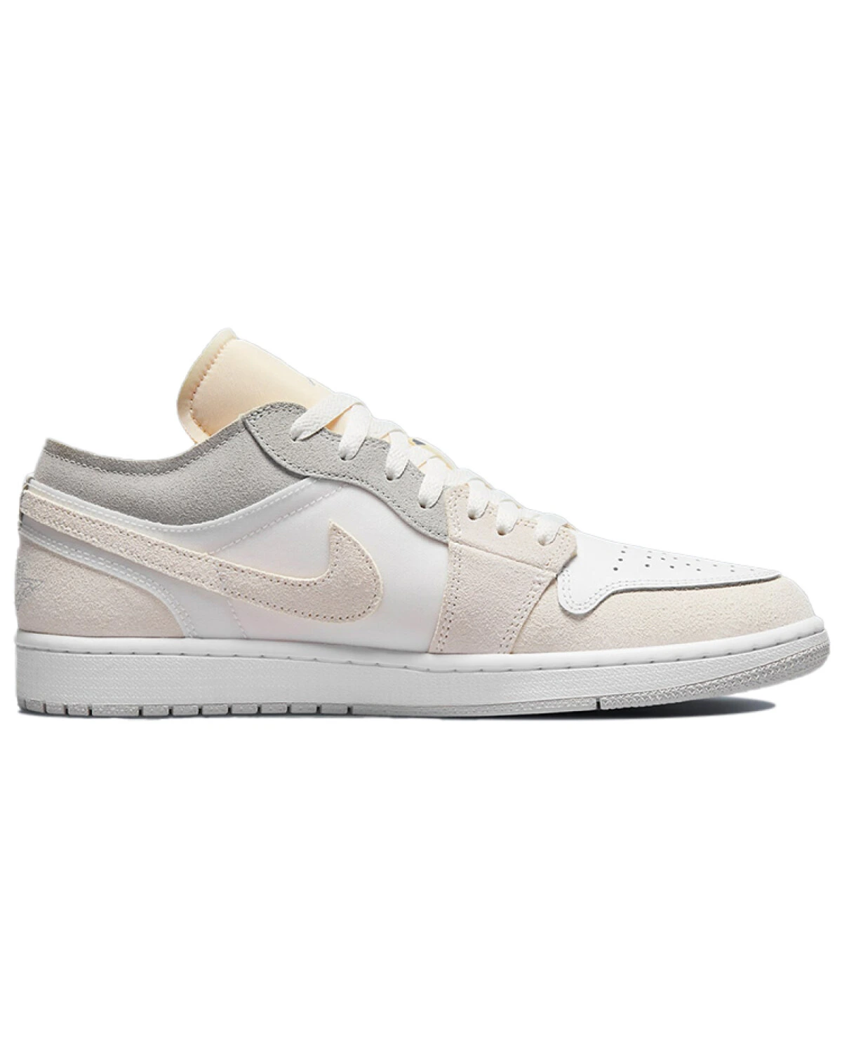 Jordan Air Jordan 1 мужские кроссовки винтажные бежево-белые картинка