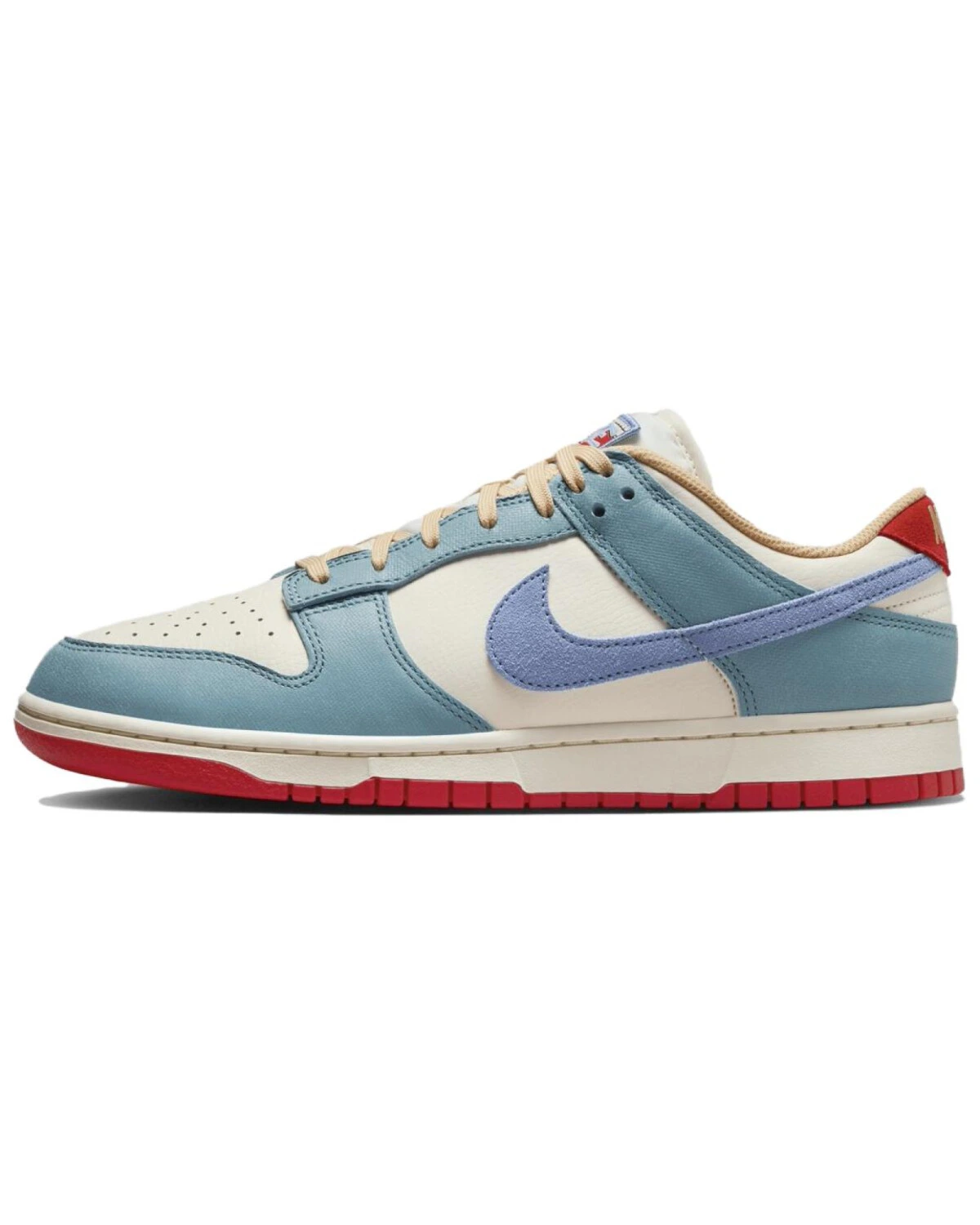 Nike Dunk Low мужские и женские кроссовки бежево-синие картинка