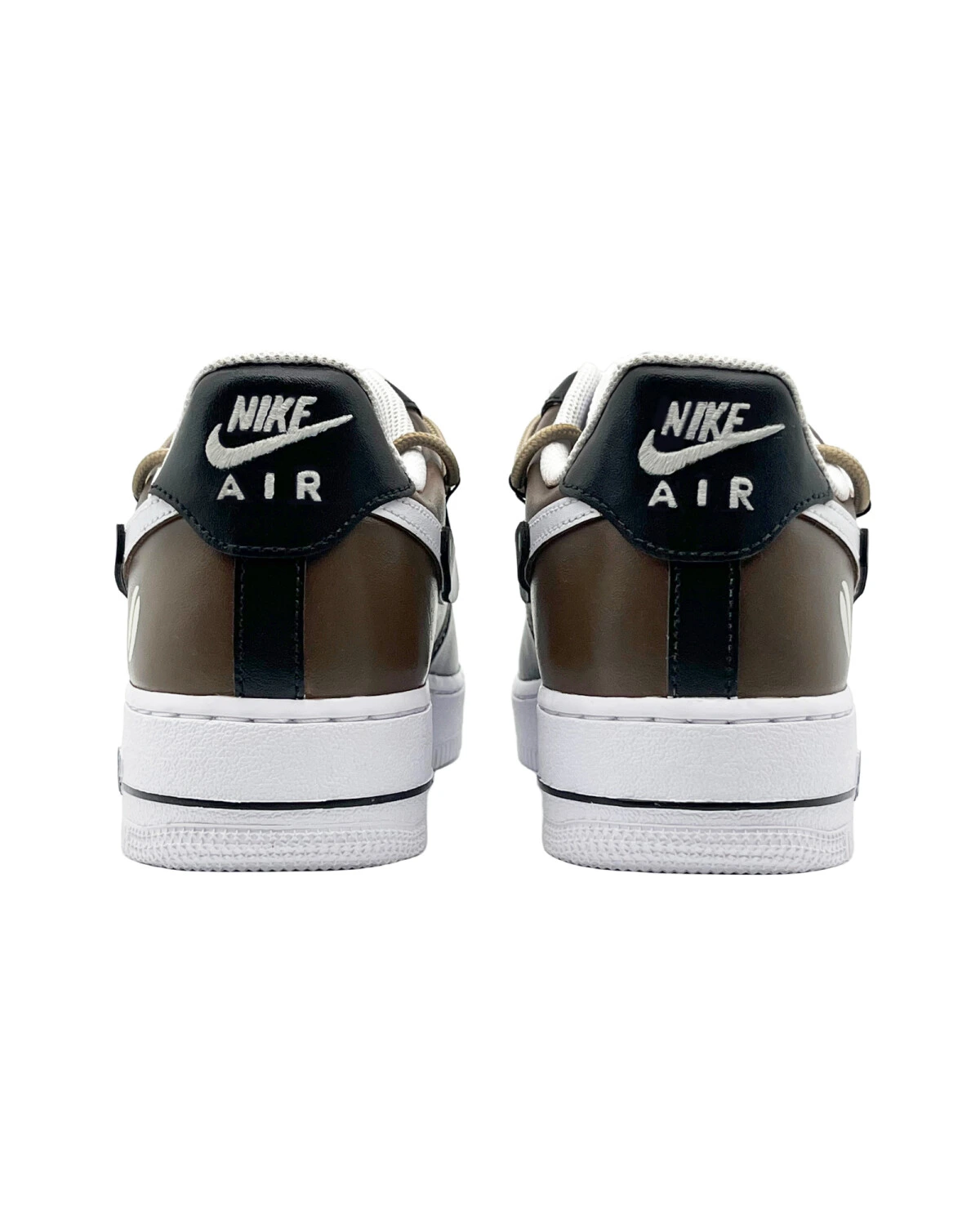 Nike Air Force 1 Low Унисекс кроссовки с амортизацией черно-коричневые картинка