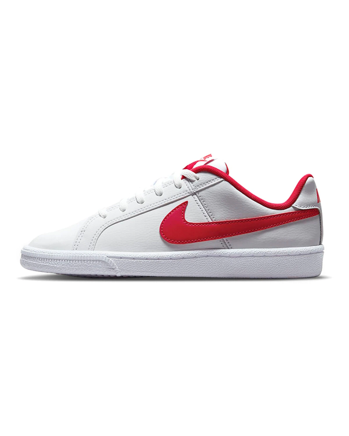 Nike детские кеды из синтетики бело-красные картинка