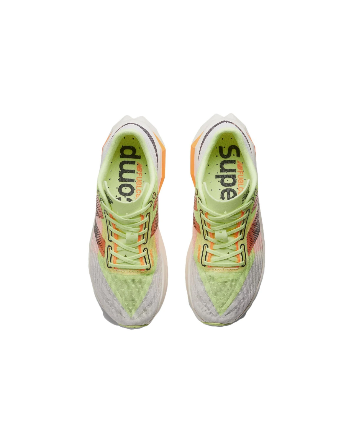 New Balance Elite v4 женские кроссовки для бега желто-белые картинка