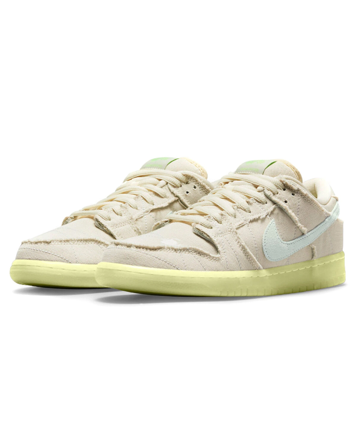 Nike Dunk SB унисекс кроссовки из текстиля бежевого цвета картинка