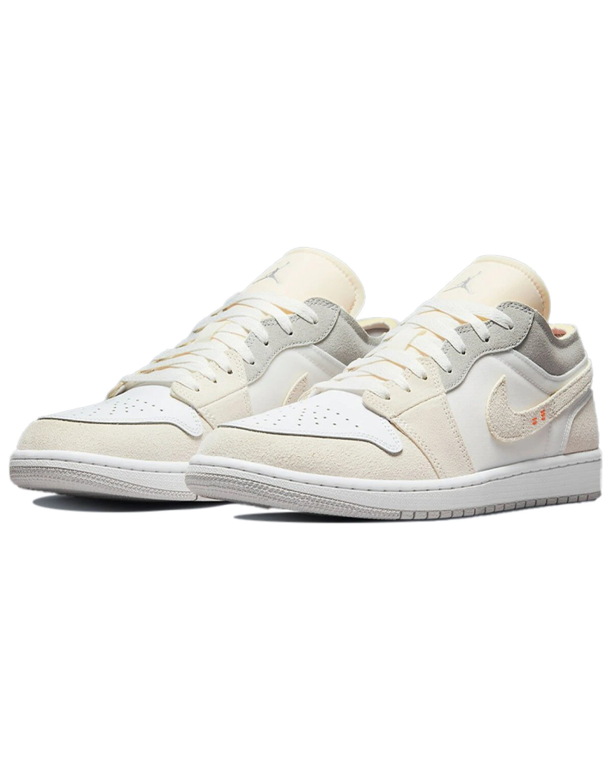 Jordan Air Jordan 1 мужские кроссовки винтажные бежево-белые картинка