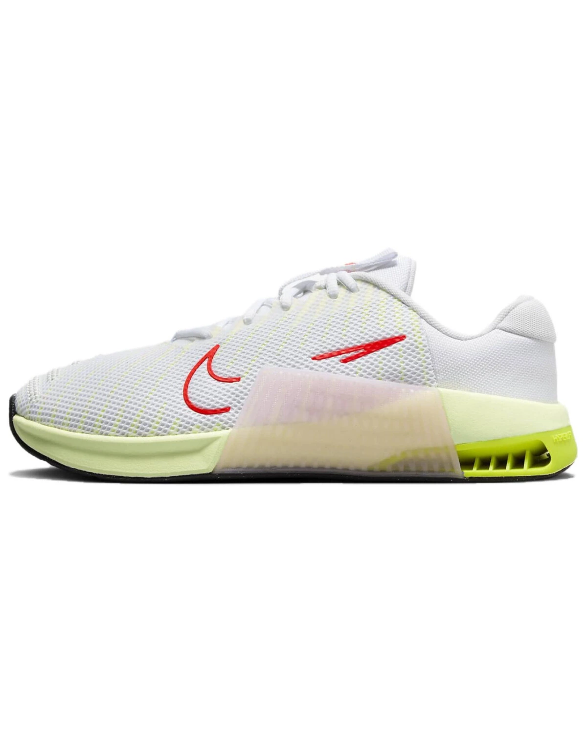 Nike Metcon 9 женские кроссовки бело-зеленые спортивные с антискользящей подошвой картинка