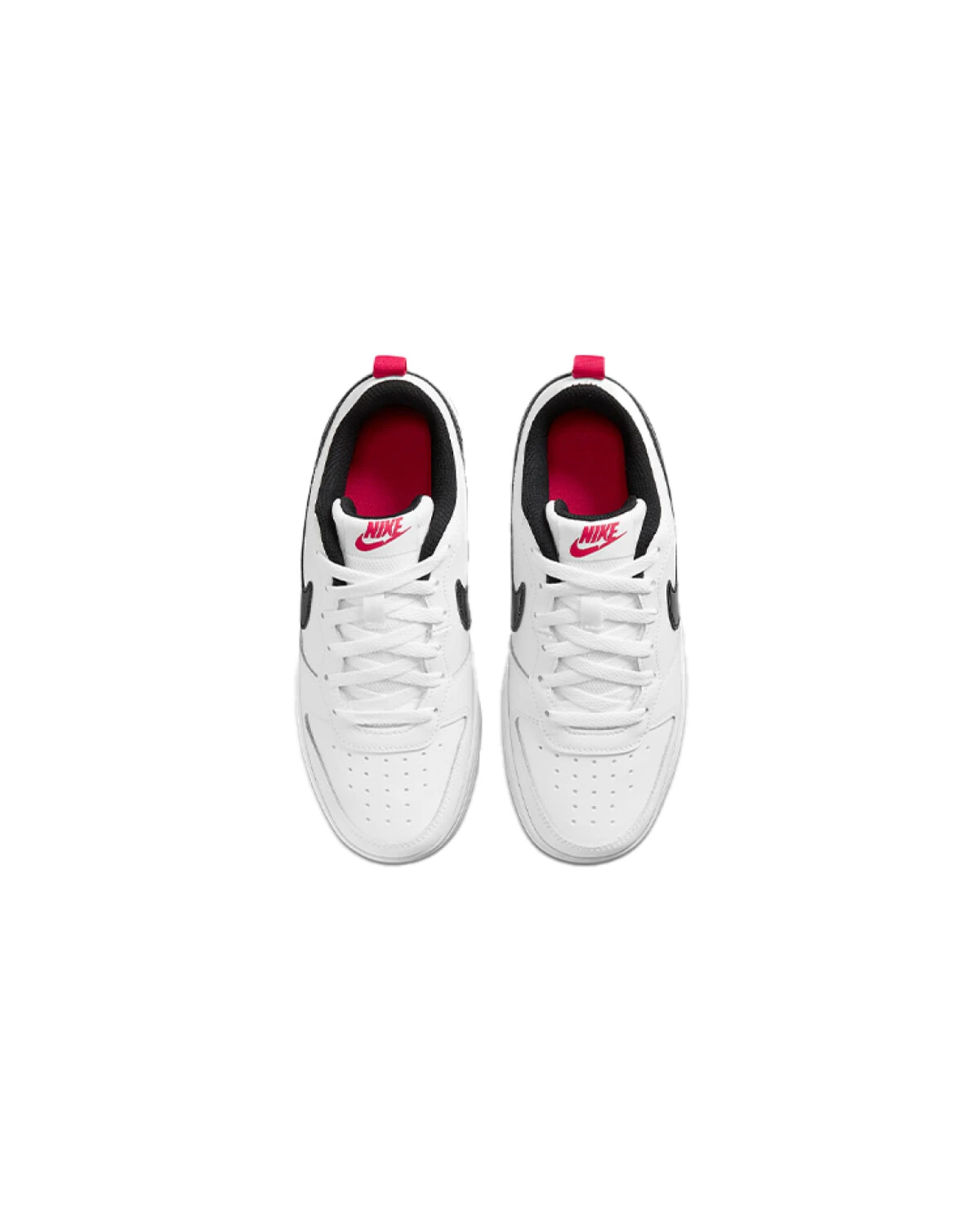 Nike Court Borough Low 2 SE детские кеды бело-красные картинка