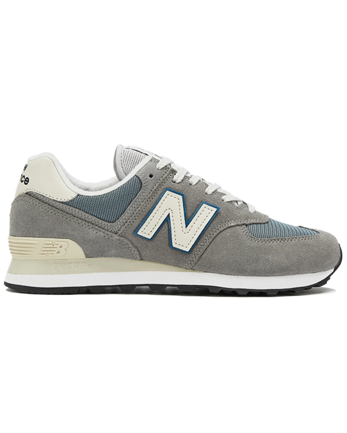 New Balance NB 574 унисекс кроссовки серые дышащие из сетки картинка