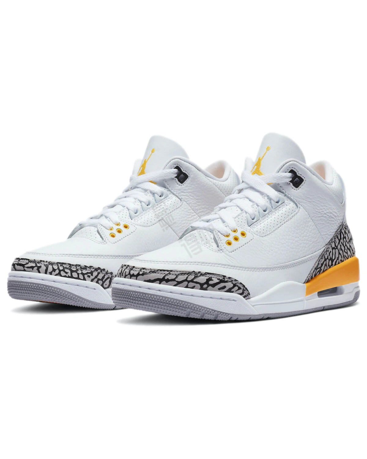 Jordan Air Jordan 3 Retro Laser Orange женские кроссовки баскетбольные бело-оранжевые картинка