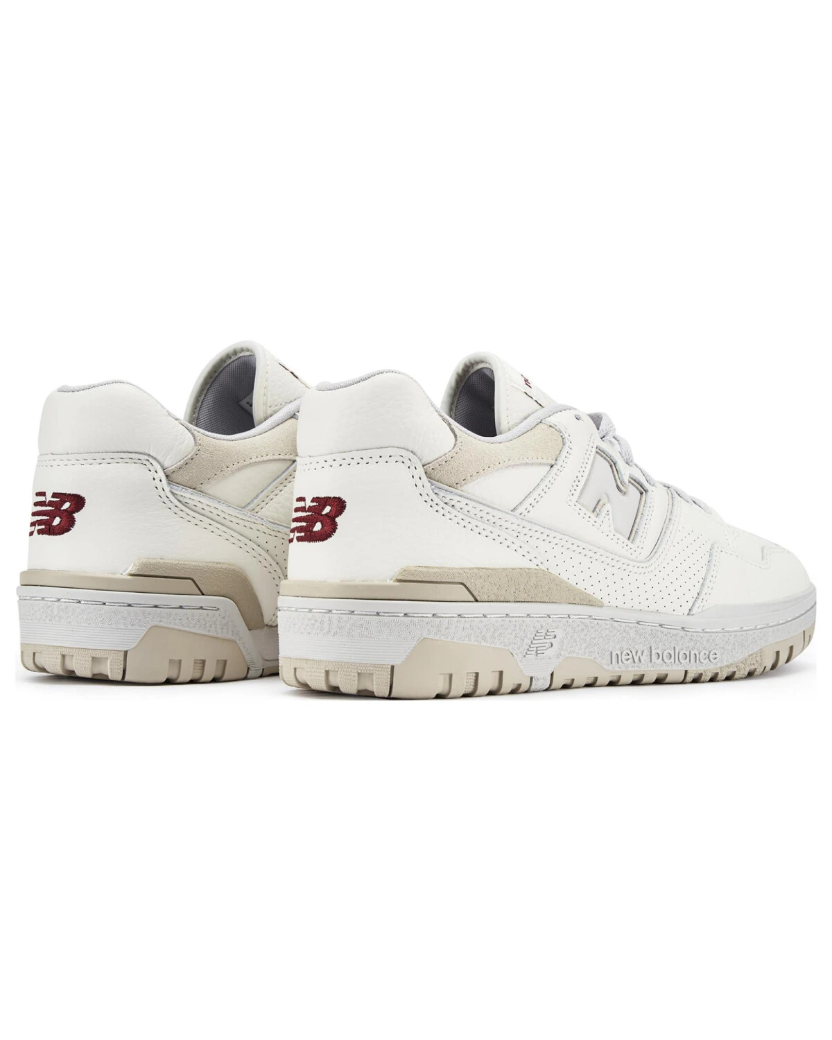 New Balance 550 унисекс кроссовки кожаные белые картинка