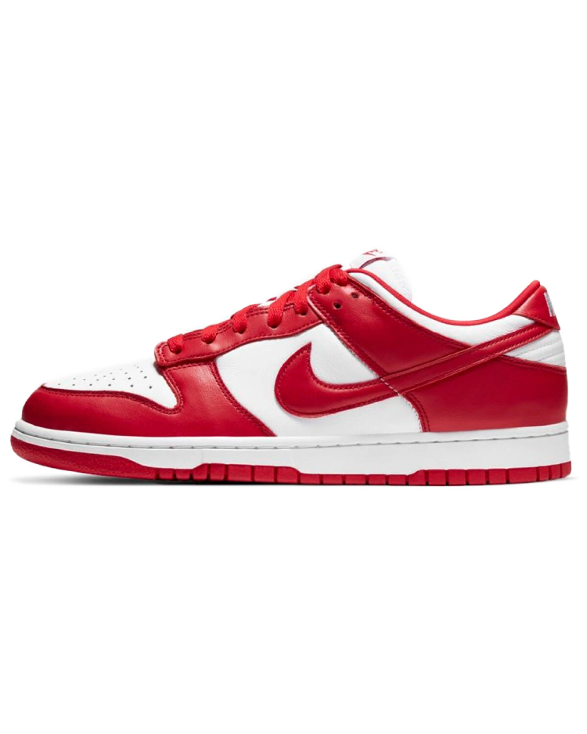 Nike Dunk унисекс кроссовки для скейтбординга бело-красные картинка