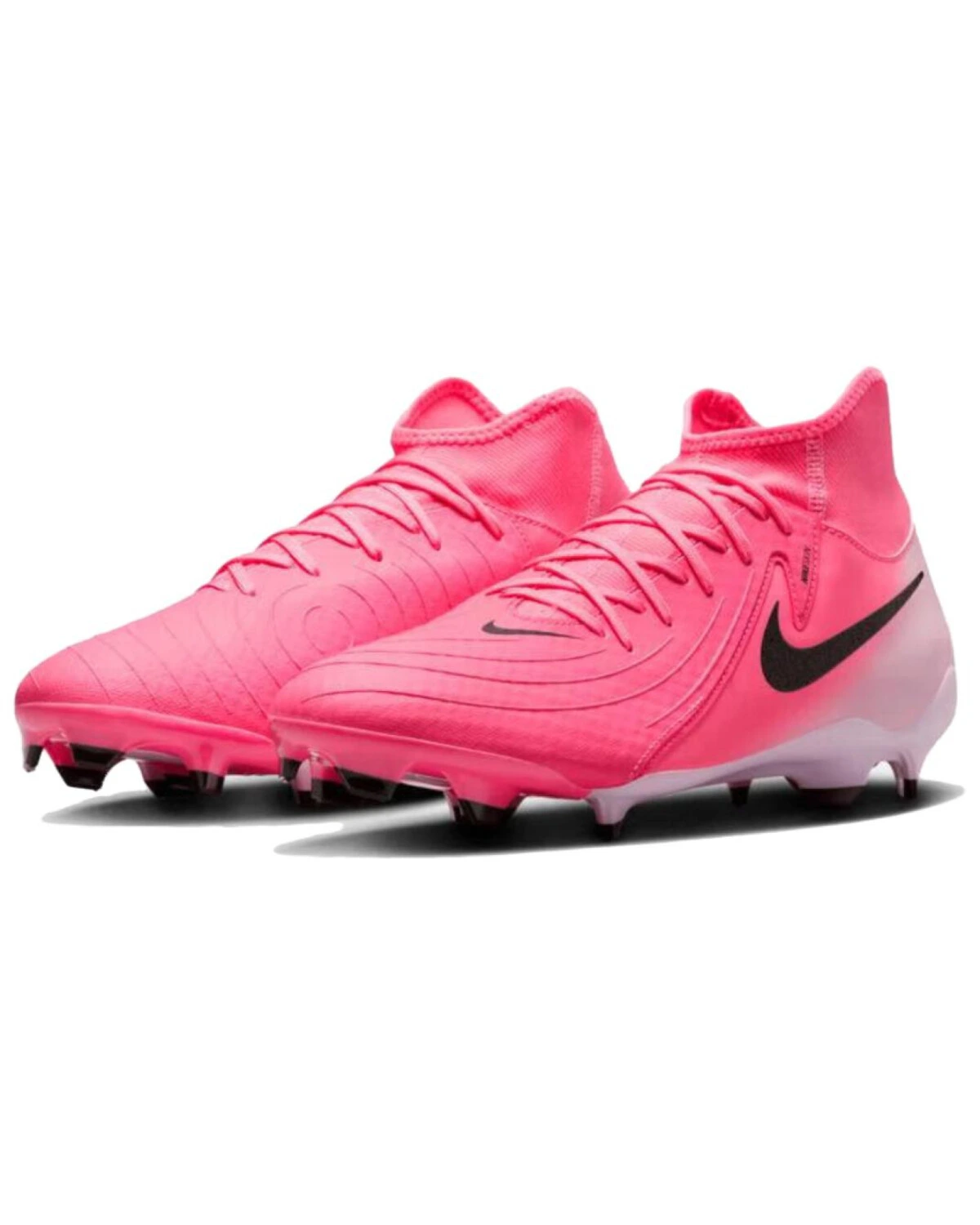 Nike Phantom Luna 2 unisex футбольные бутсы розово-черные с шипами для искусственного газона картинка