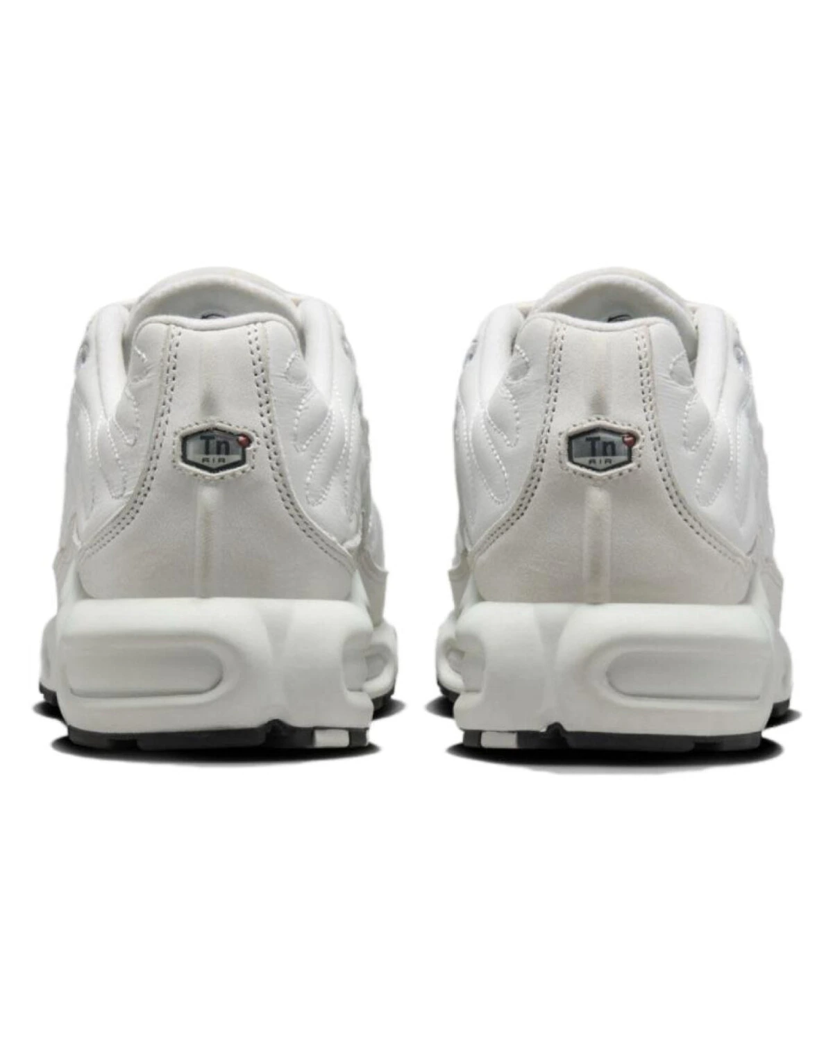 Nike Air Max Plus унисекс кроссовки белые с серыми вставками картинка