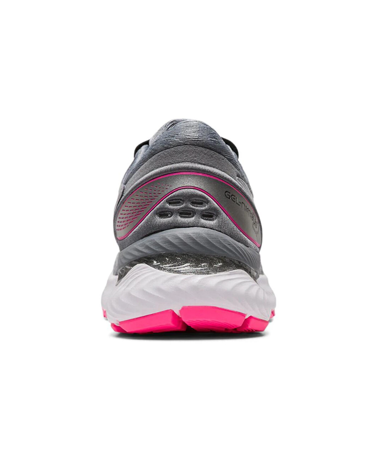 Asics GEL-Nimbus 22 женские кроссовки для бега серо-розово-белые картинка