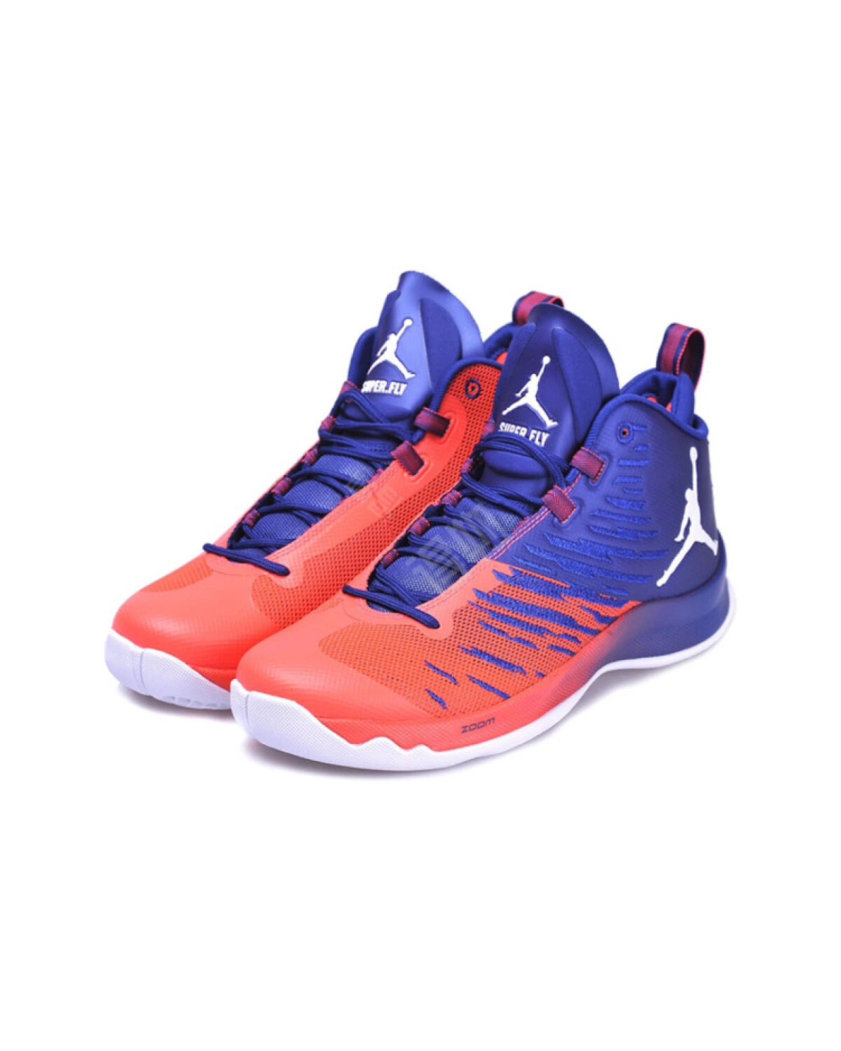 Jordan Super.Fly 5 мужские кроссовки высокие баскетбольные красно-синие картинка
