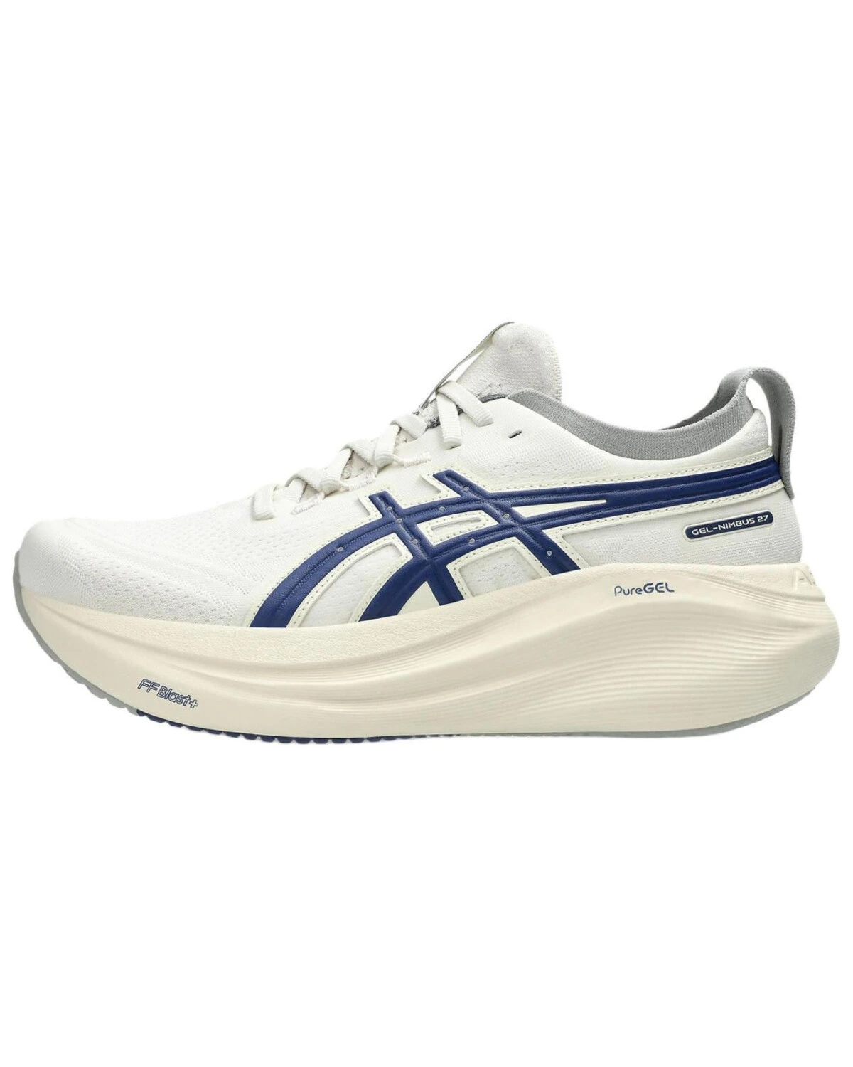 Asics GEL-NIMBUS 27 женские кроссовки для бега бело-голубые картинка
