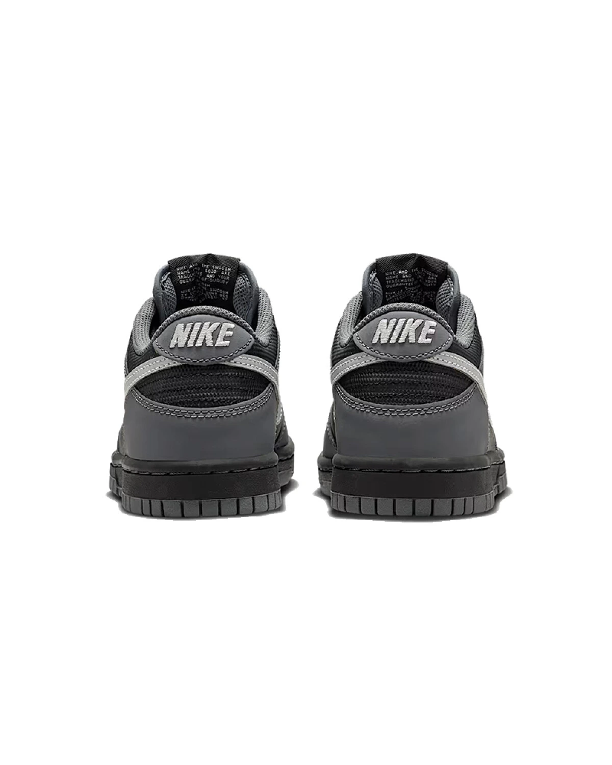 Nike Dunk детские кроссовки спортивные тканевые черно-серые картинка