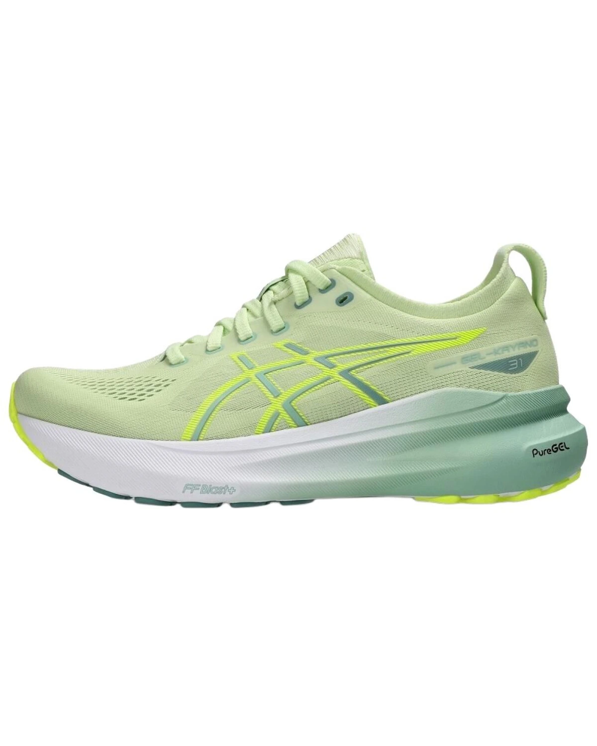 Asics Gel-Kayano 31 женские кроссовки для бега с амортизацией зелёные картинка