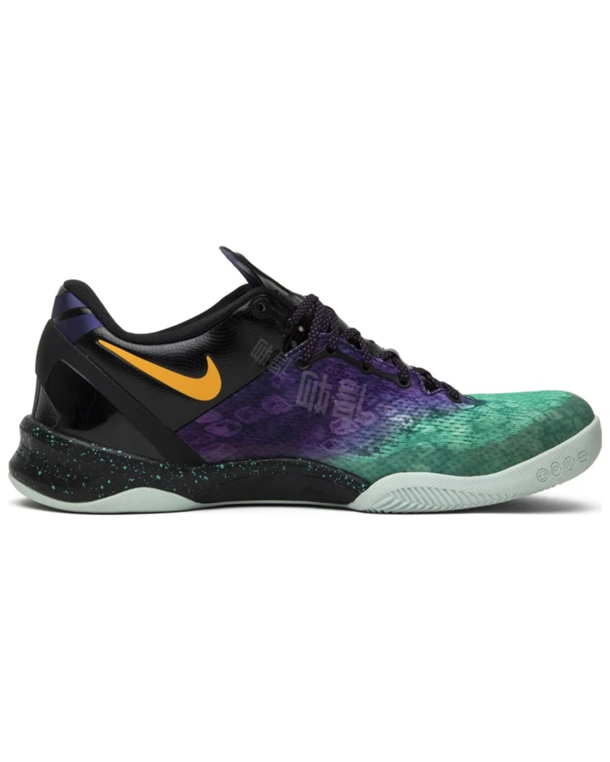 Nike Kobe 8 Easter мужские спортивные кроссовки зелено-фиолетовые легкие противоскользящие картинка