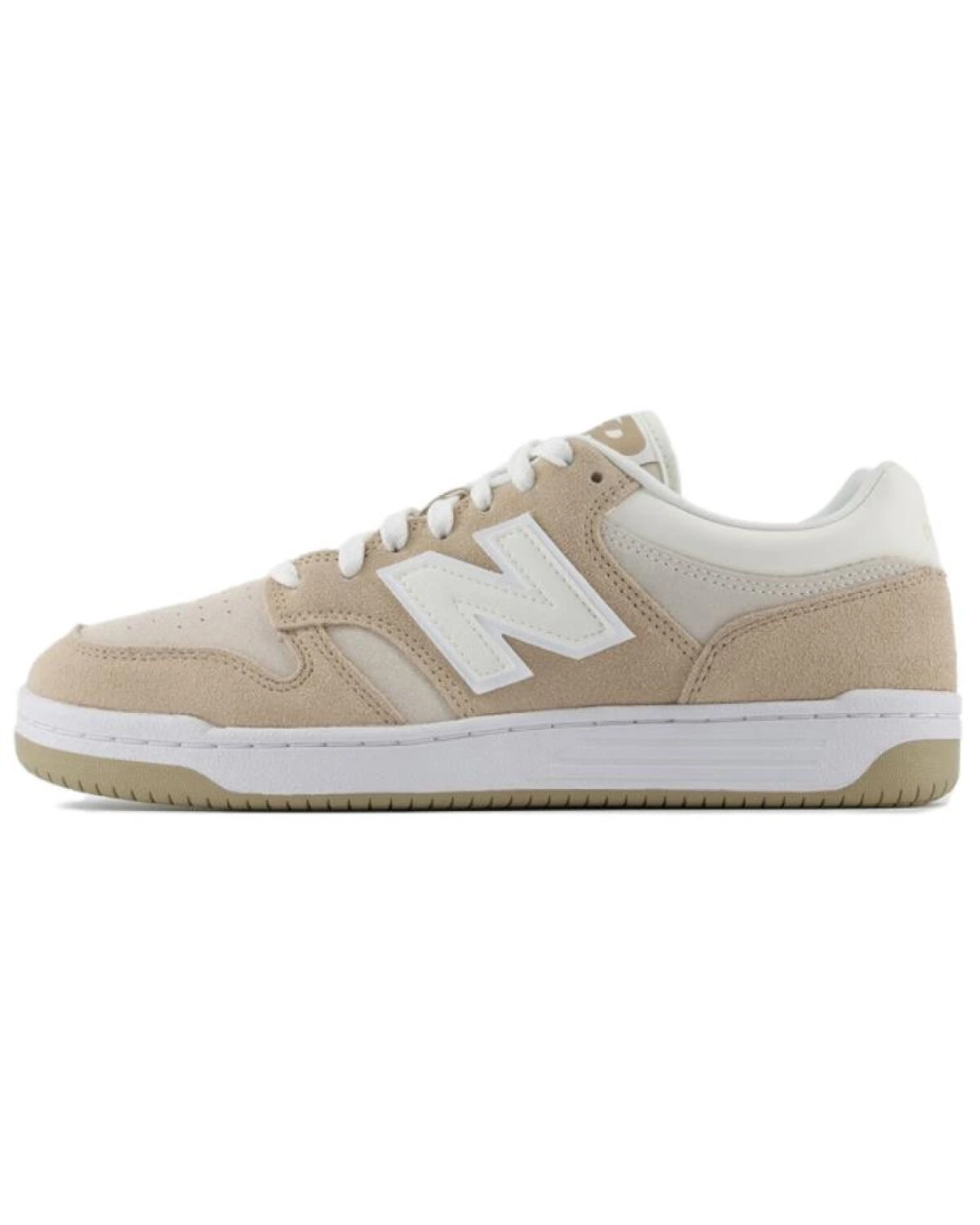 New Balance NB 480 унисекс кроссовки из замши бежевые картинка