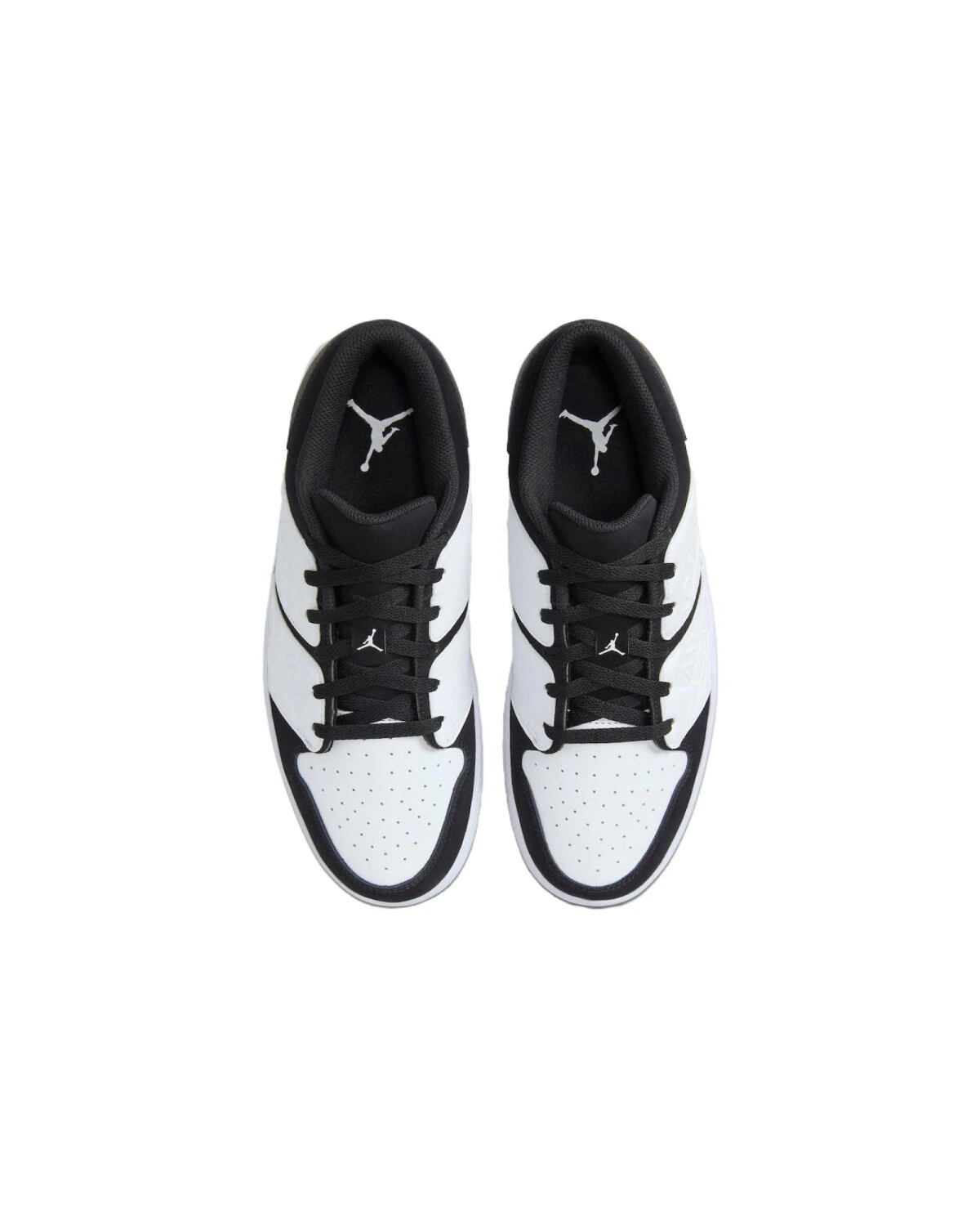 Jordan Nu Retro 1 мужские кроссовки черно-белые кожаные картинка