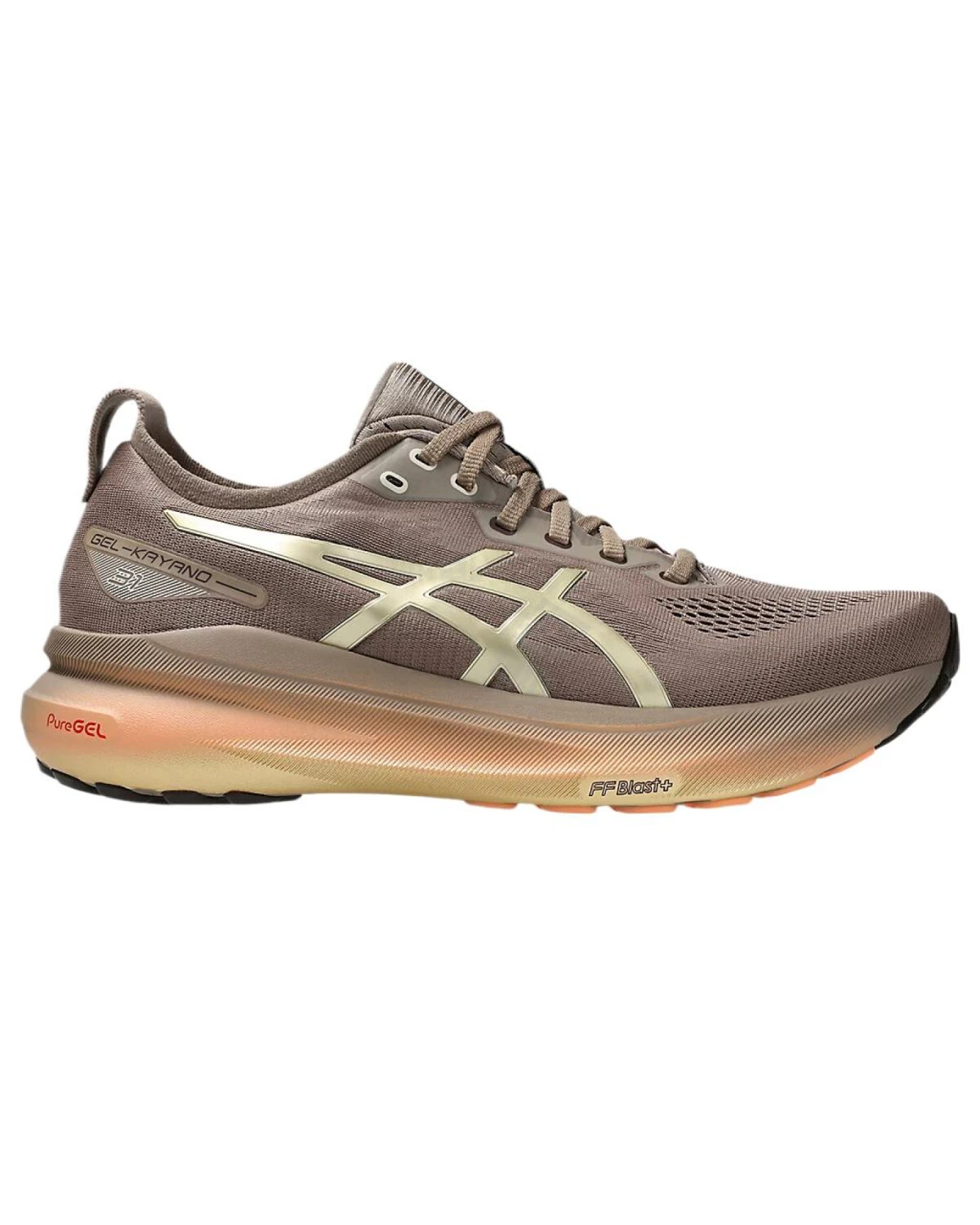 Asics Gel-Kayano 31 LUXE мужские кроссовки лёгкие серо-коричневые картинка