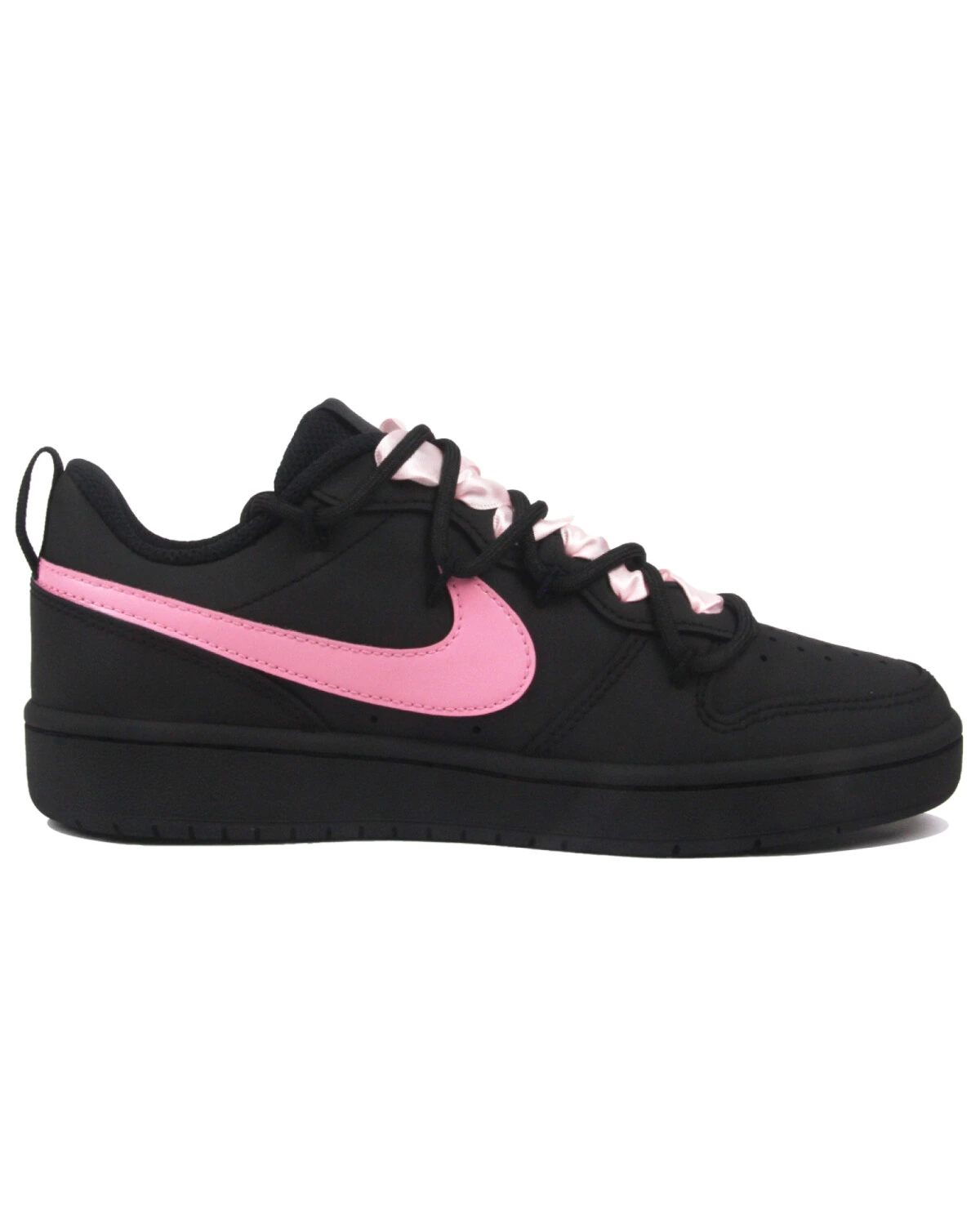 Nike Court Borough детские кроссовки Y2K черно-розовые синтетические картинка